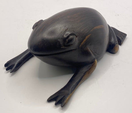 Ebony Wooden Frog Model