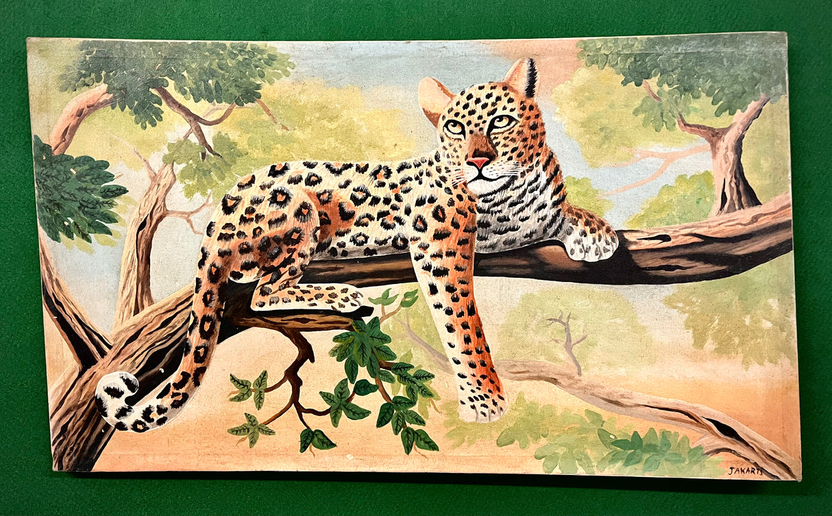 Acrylic Painting On Cloth - 'Siesta After Lunch'