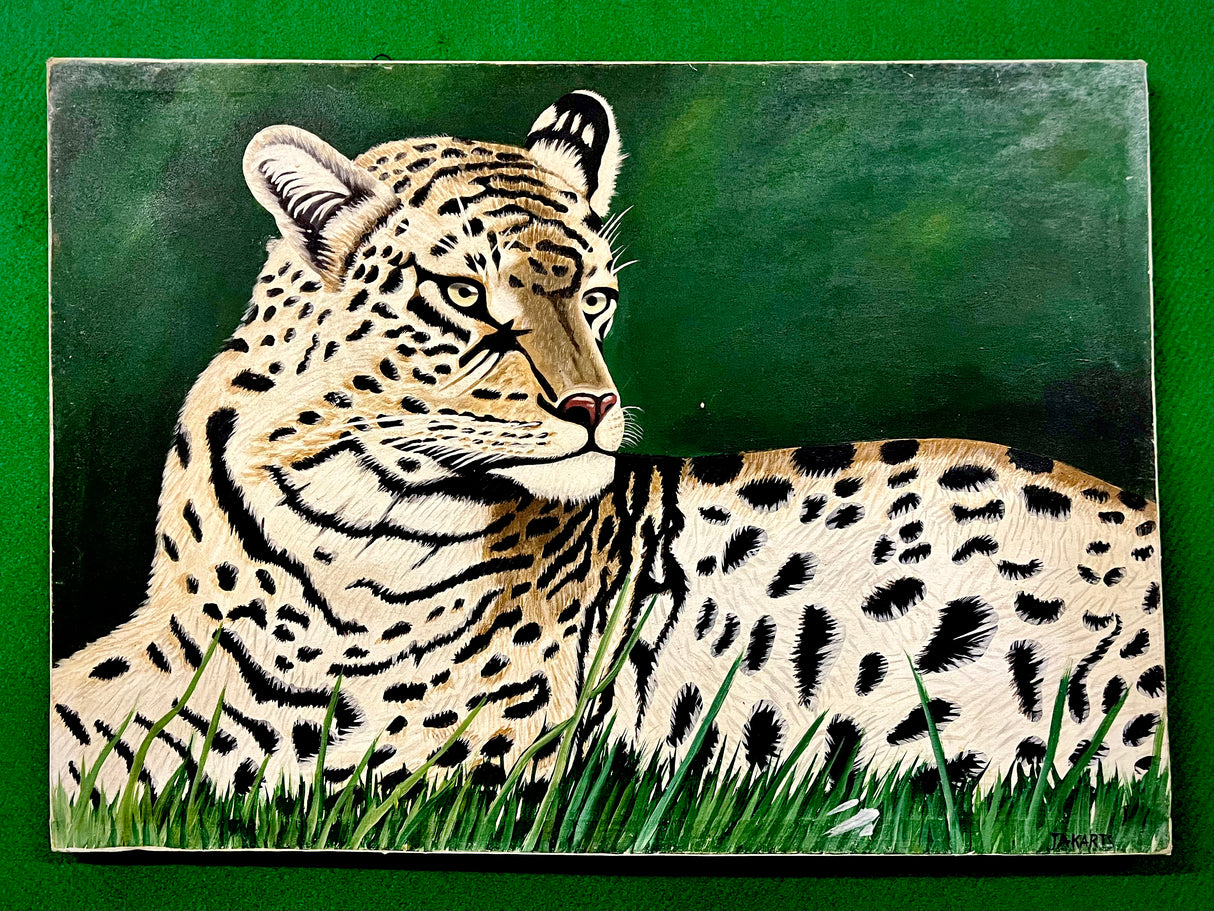 Acrylic Painting On Cloth - 'Watchful Eyes'