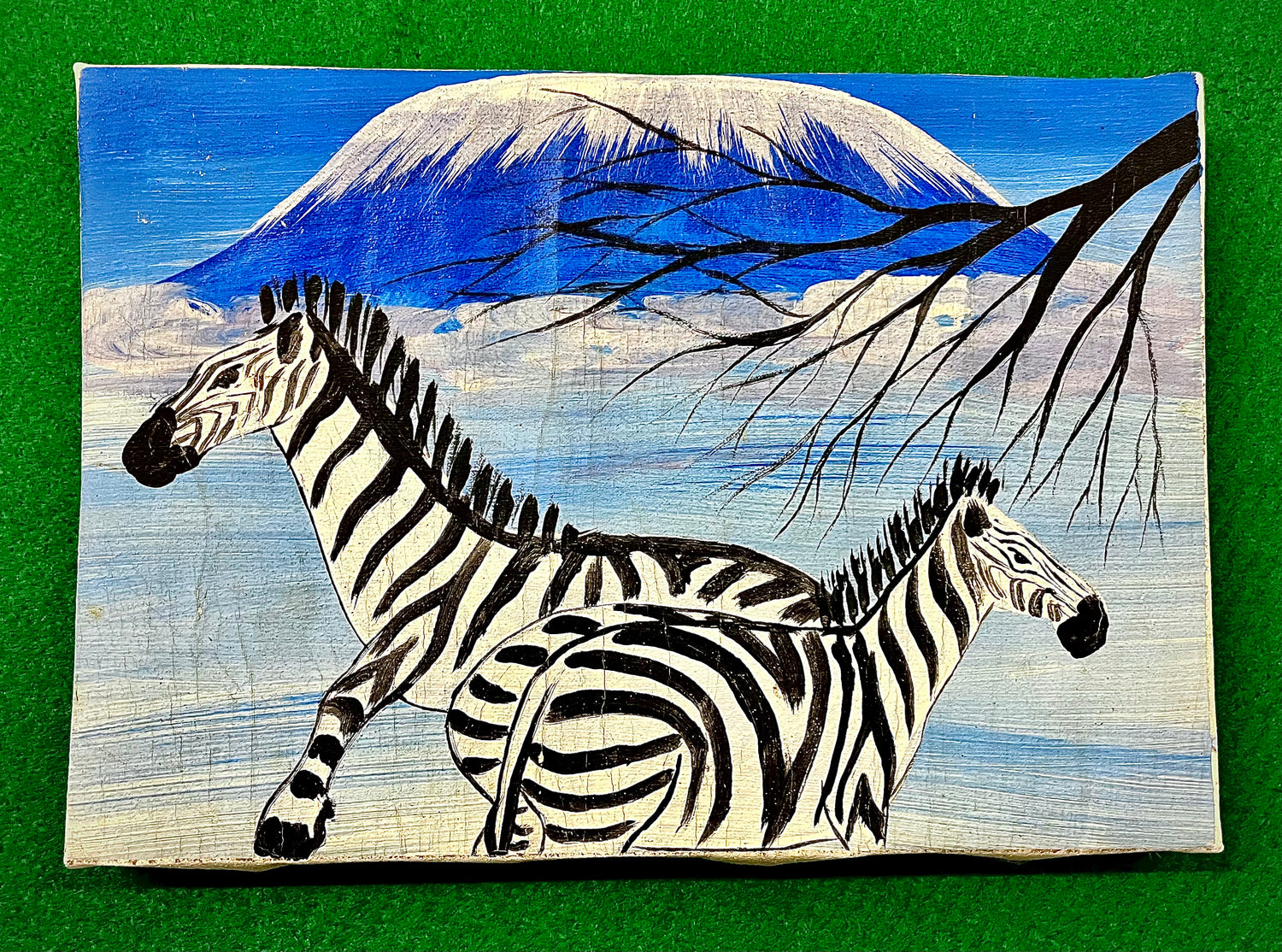 Acrylic Painting On Cloth - 'Our Mission to Kili'