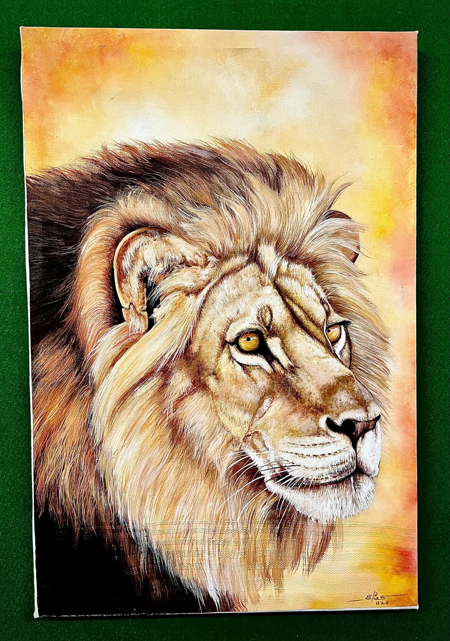 Acrylic Painting On Canvas - 'A Wise Lion once Said'