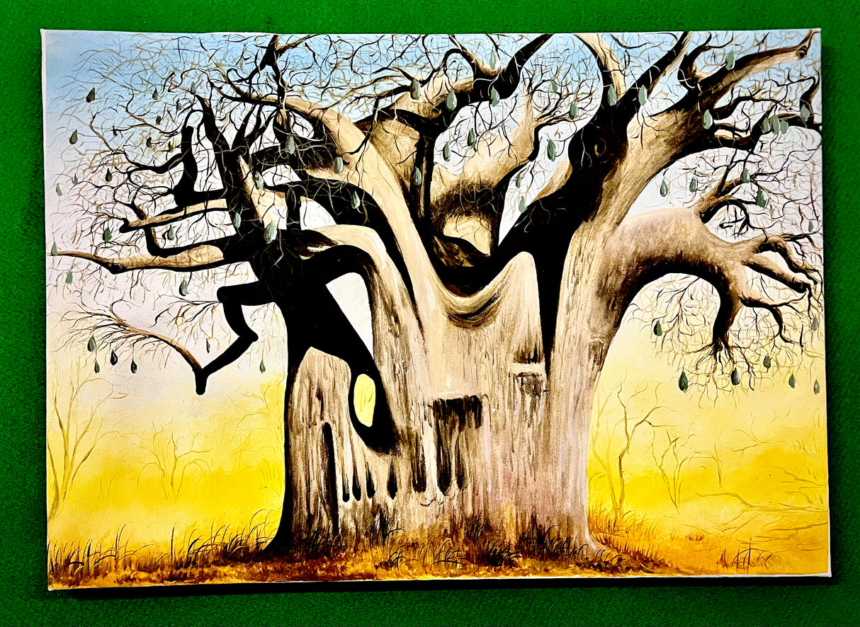Acrylic Painting On Canvas - 'Heart of the Baobab'