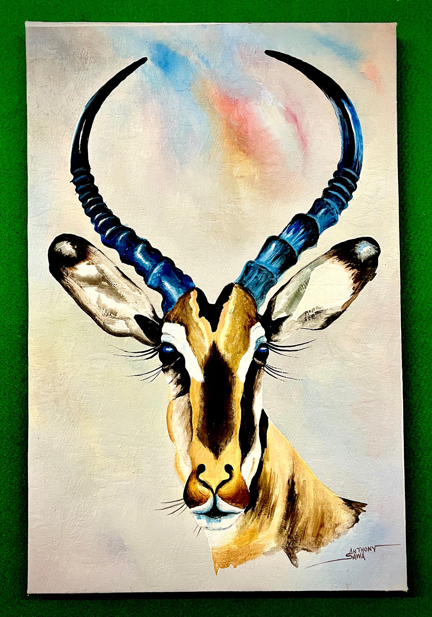 Acrylic Painting On Cloth - 'A Miracle in the Eyes'