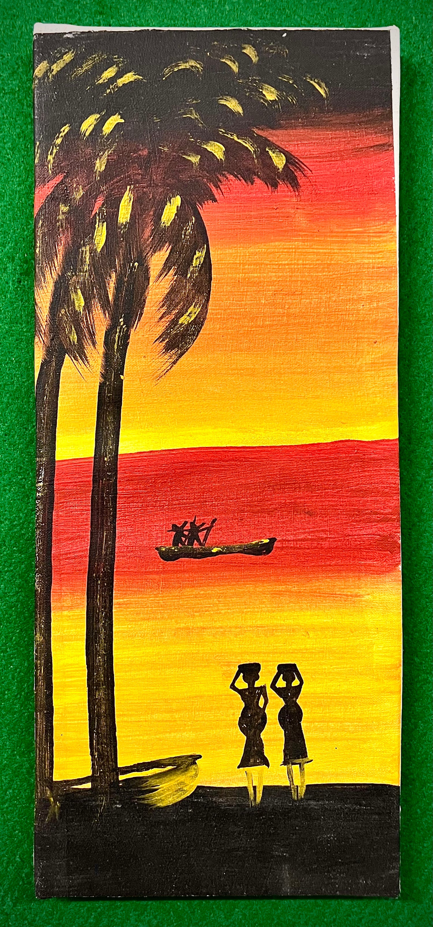 Acrylic Painting On Canvas - 'Work 'til Sunset'