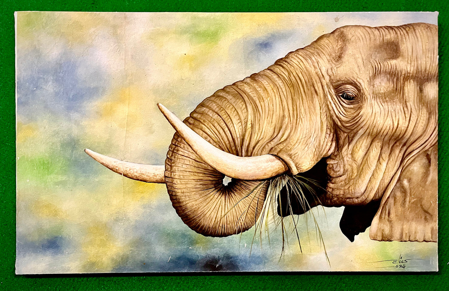Acrylic Painting On Canvas - 'Eat Your Greens'