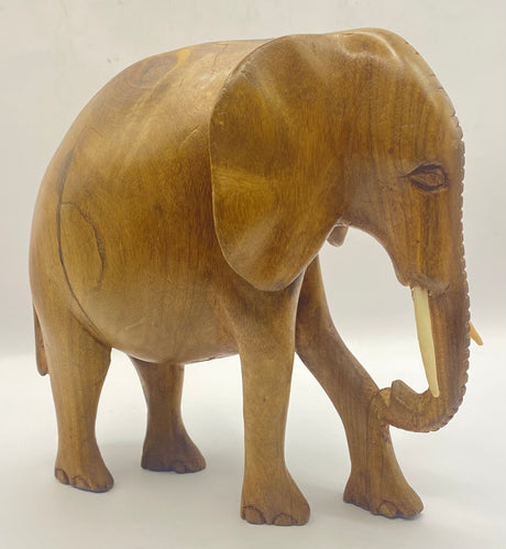 Mahogany Standing Elephant