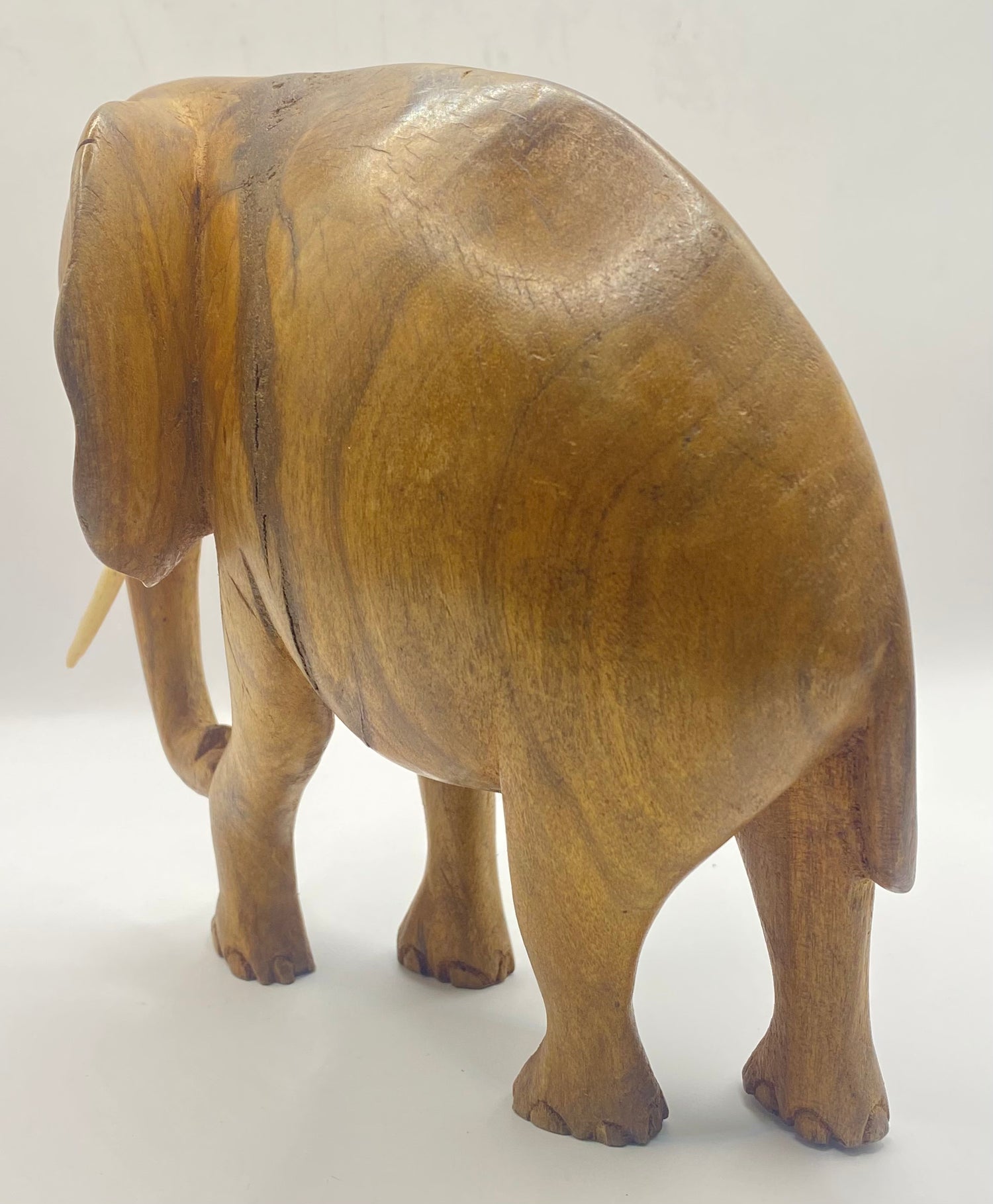 Mahogany Standing Elephant
