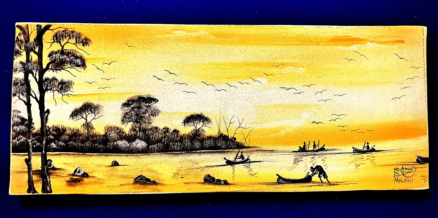 Acrylic Painting On Canvas - 'Early Endeavours'