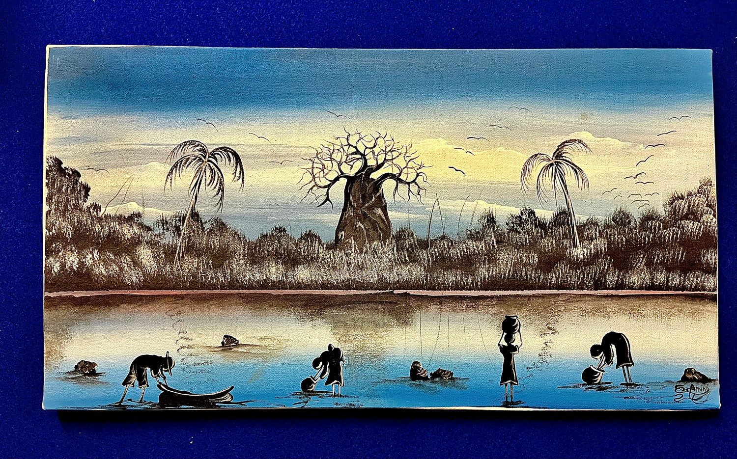 Acrylic Painting On Canvas - 'Blue Mornings'