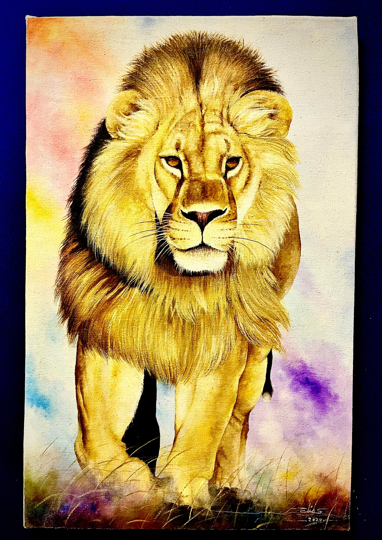 Acrylic Painting On Canvas - 'A Leader'