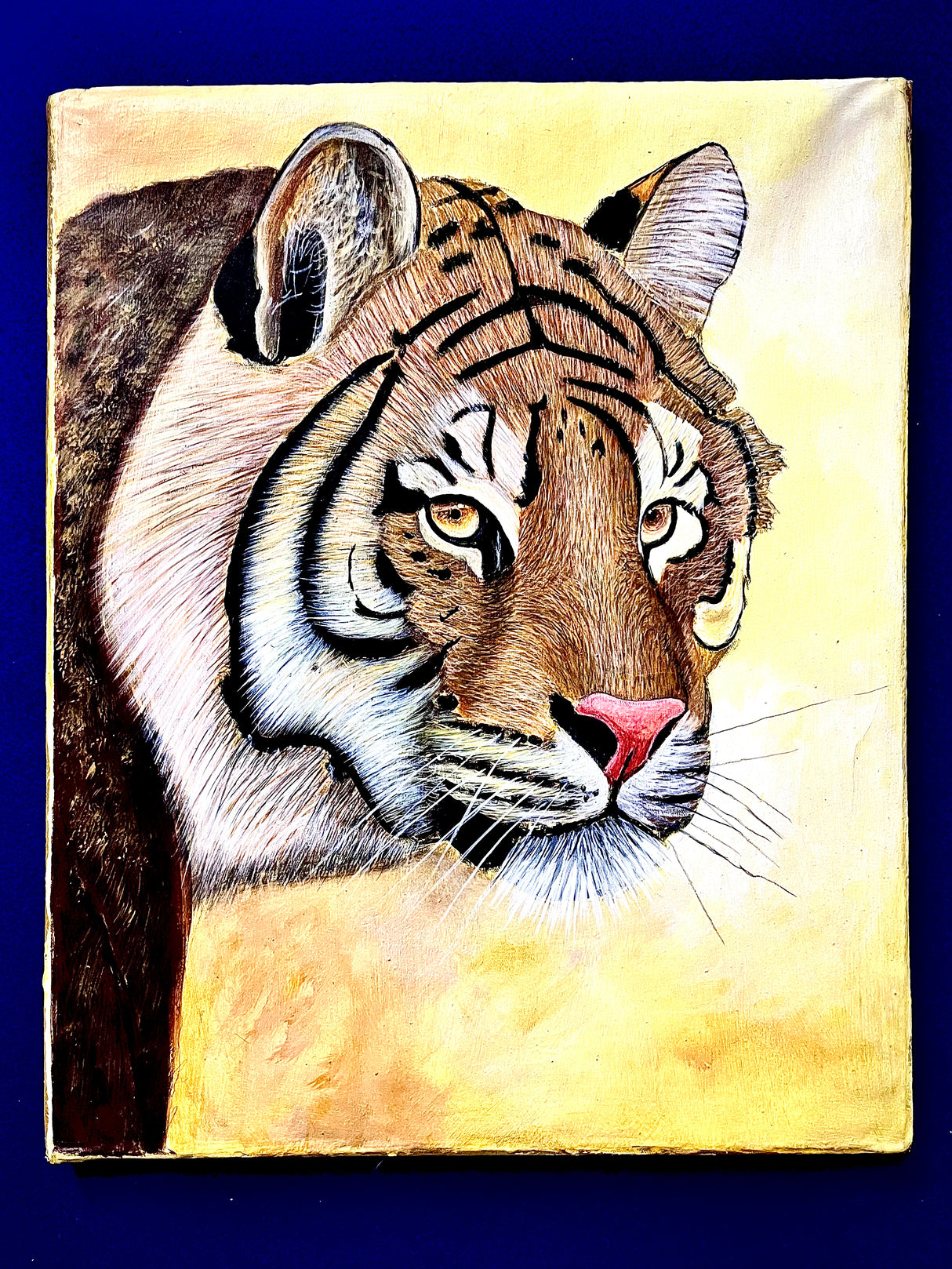 Acrylic Painting On Cloth - 'One Last Look'