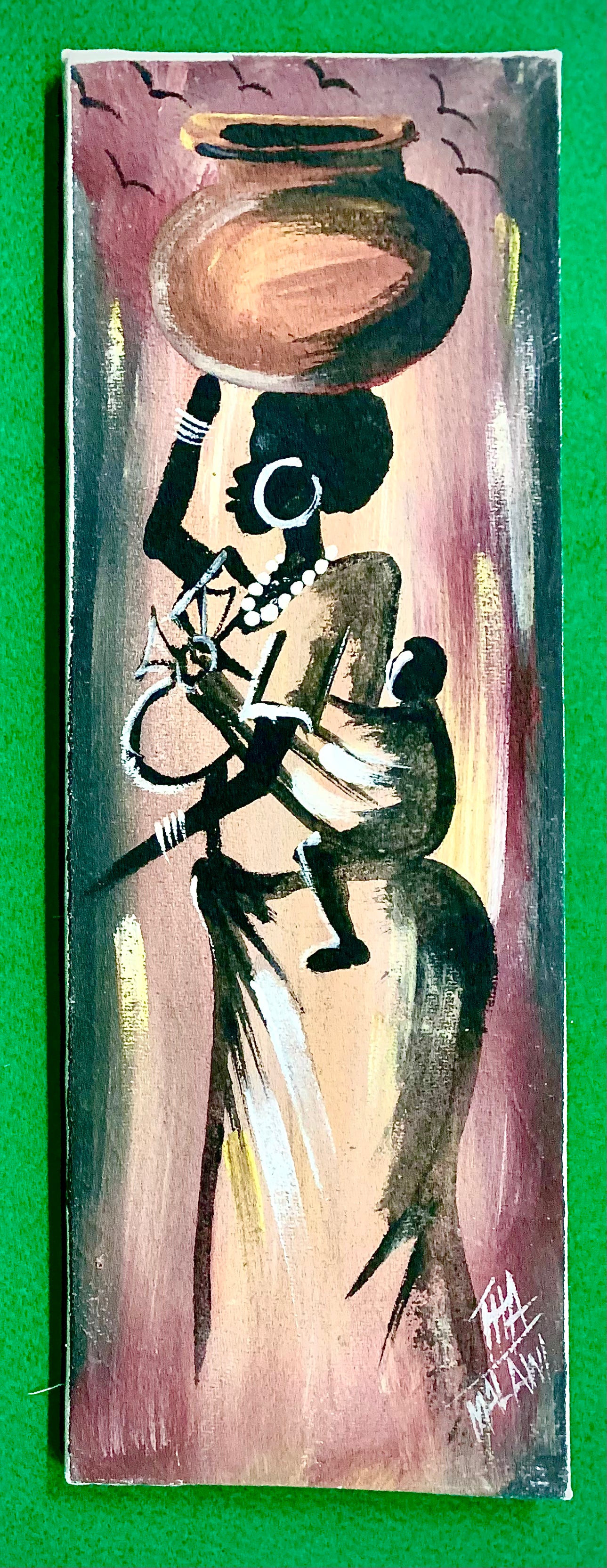 Acrylic Painting On Cloth - 'A Mother'