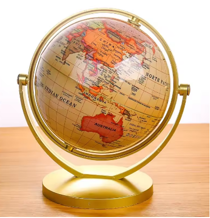 20cm Retro 720 Degree Rotating Globe
