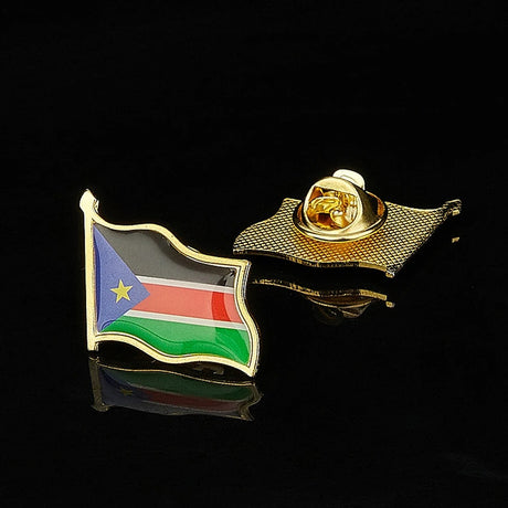 National Flag Pin Badge 1.8cm x 2.0cm