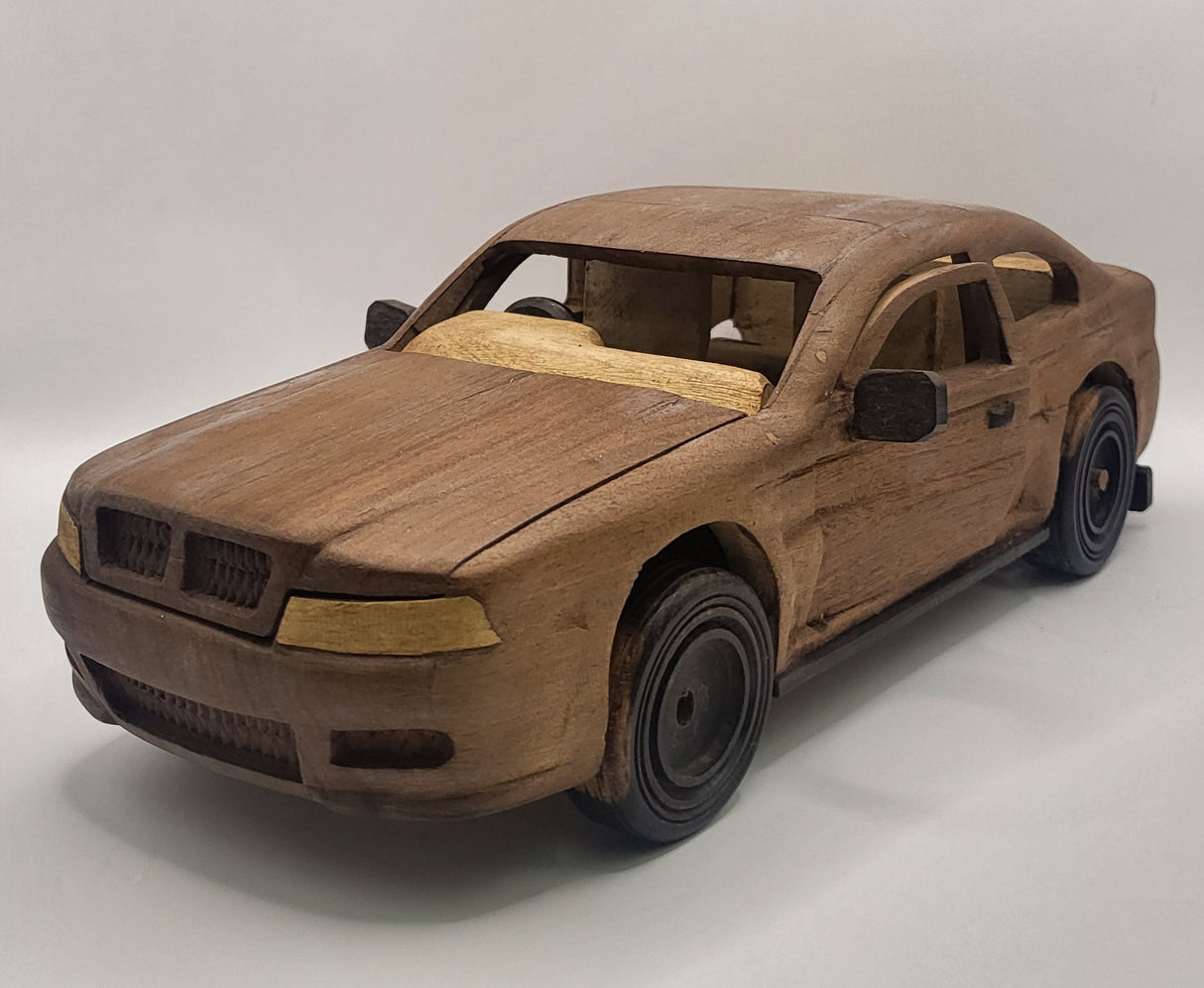 Unique Hand Carved Wooden Cars