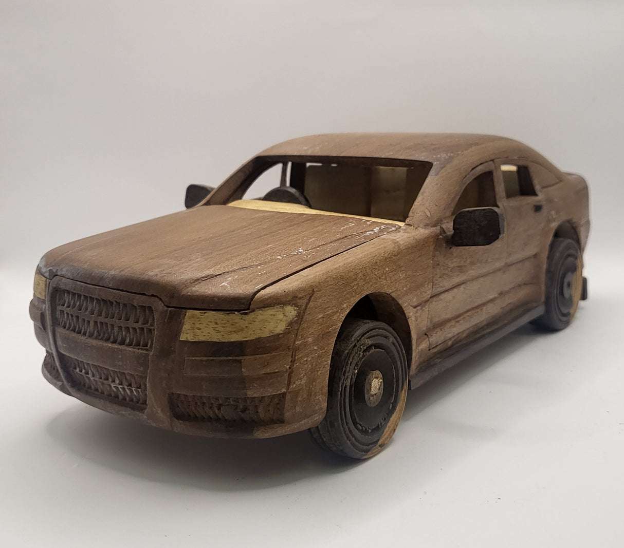 Unique Hand Carved Wooden Cars