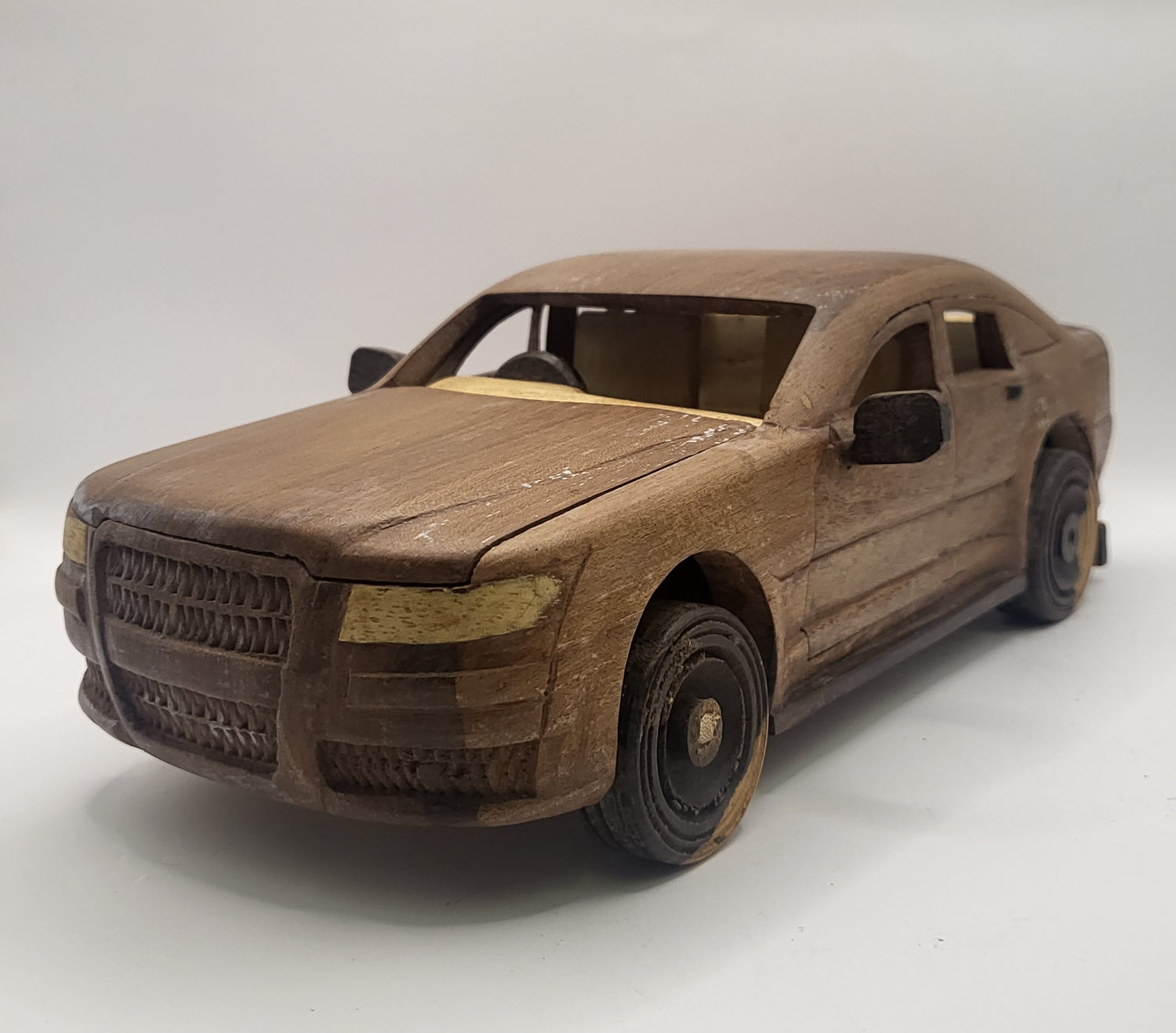 Unique Hand Carved Wooden Cars