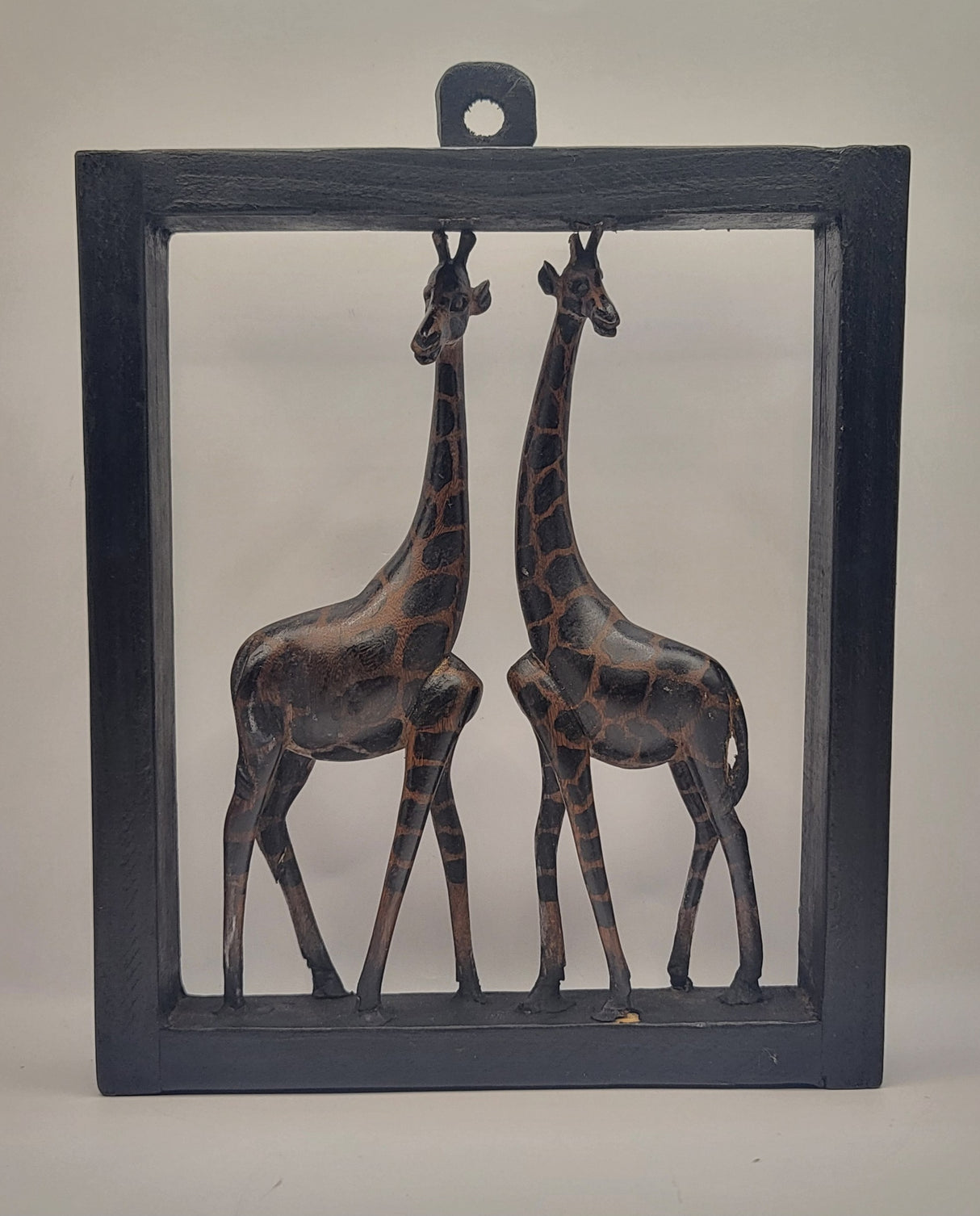 Ebony Giraffe Pair Frame