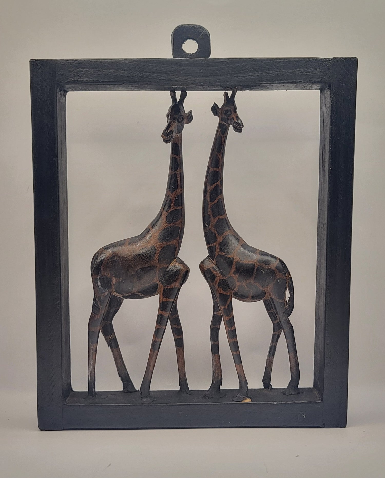 Ebony Giraffe Pair Frame
