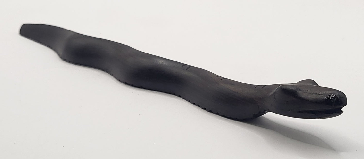 Ebony Hand Carved Snake