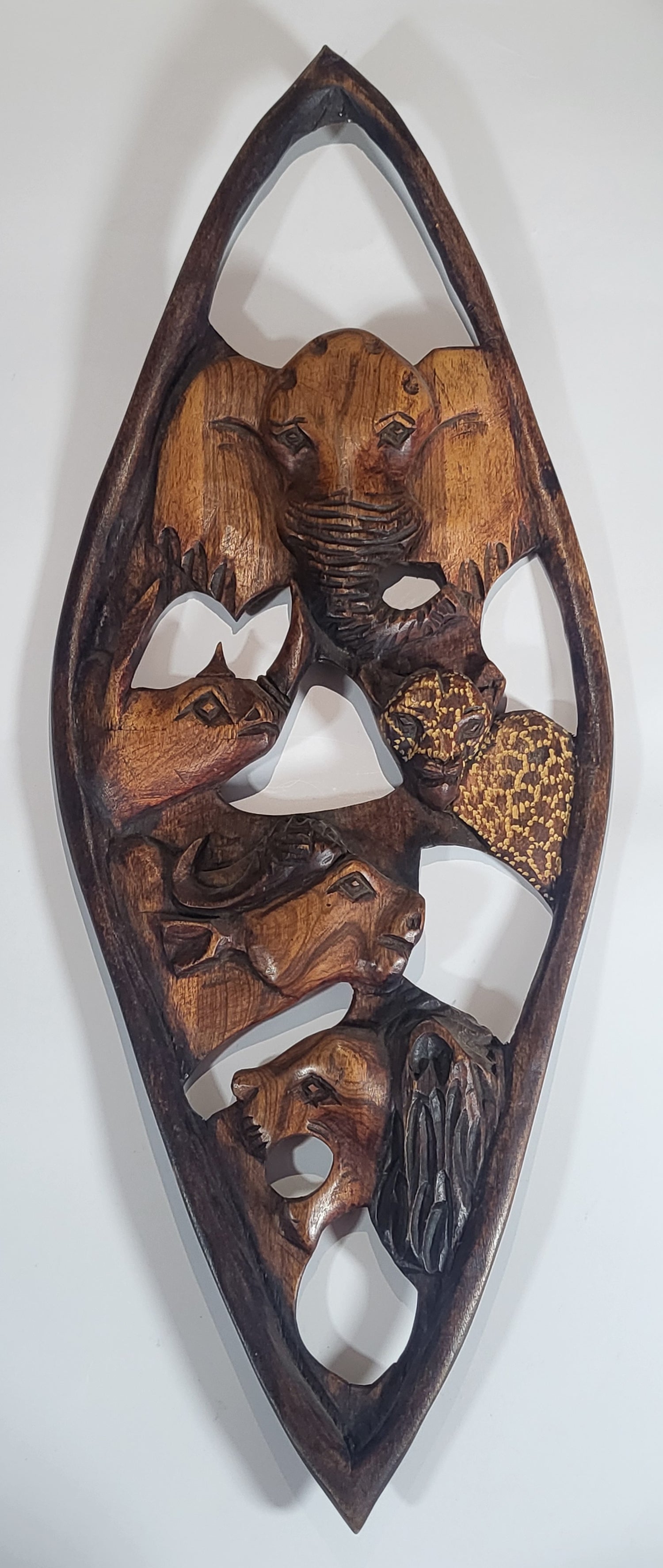 Wooden Animal Oval Frame