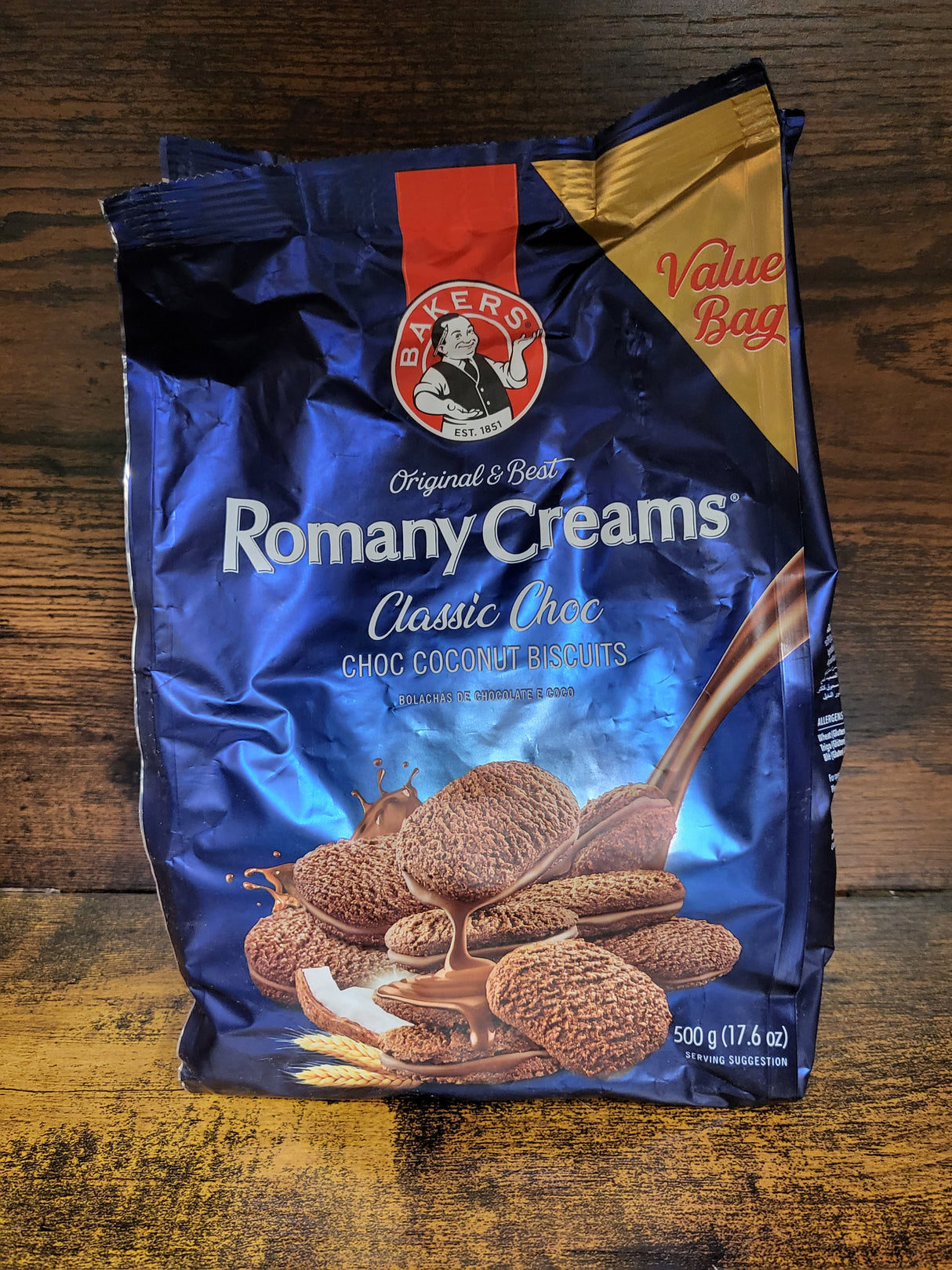 Bakers Romany Creams Classic Choc Biscuits 500g Bag South Africa