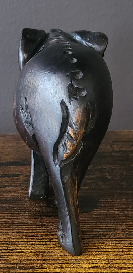 Small Ebony Standing Elephant