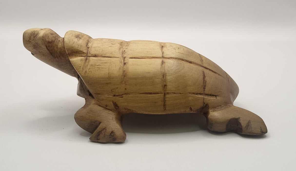 Wooden Hand Carved Turtle