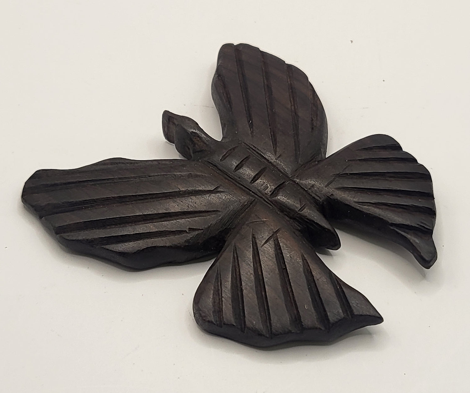 Ebony Hand Carved Butterflies