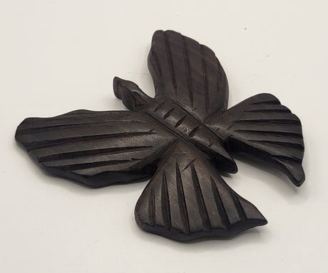 Ebony Hand Carved Butterflies