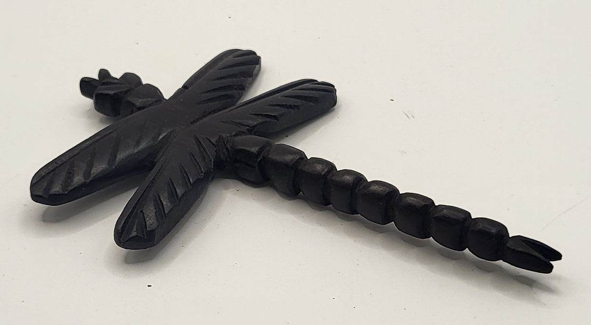 Ebony Hand Carved Dragonflies