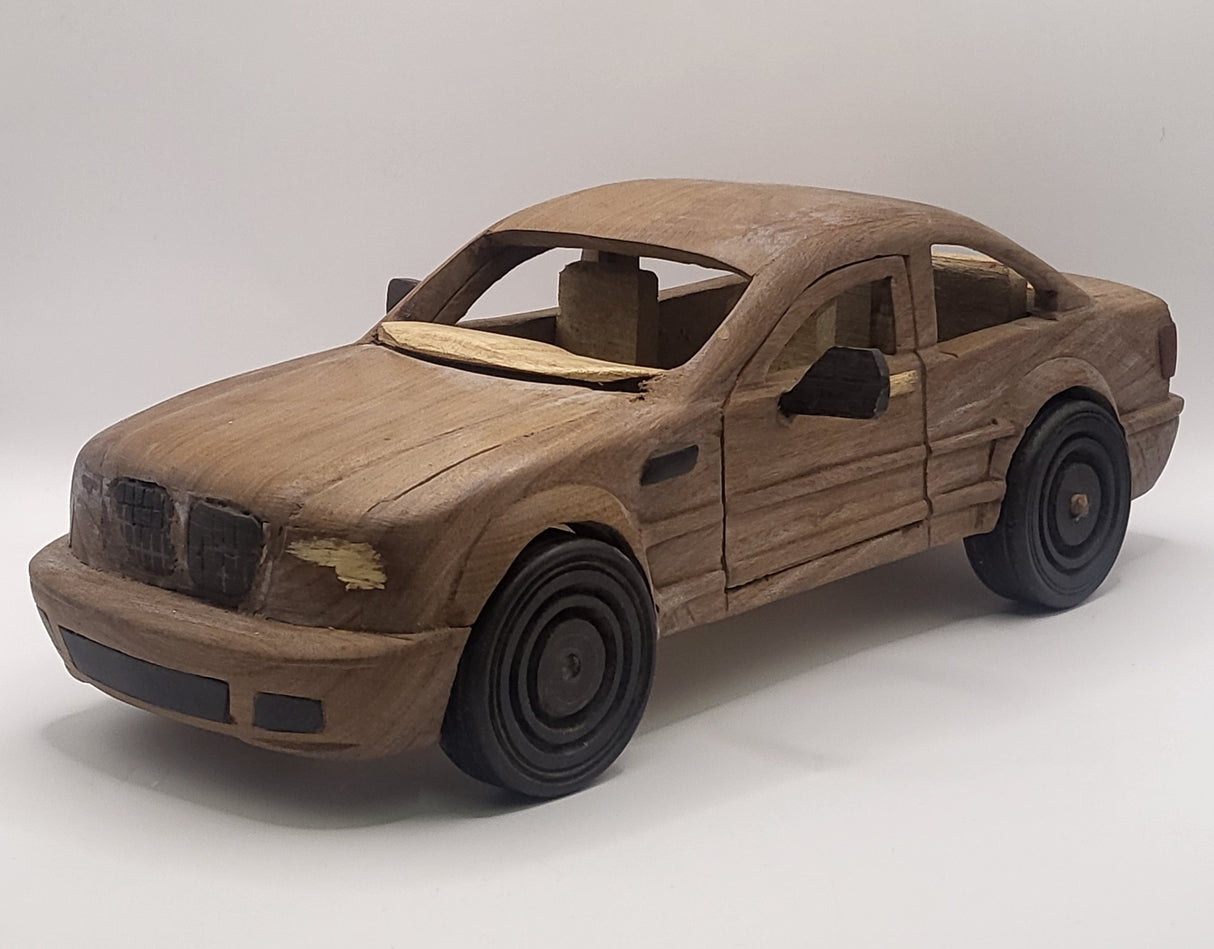 Unique Hand Carved Wooden Cars