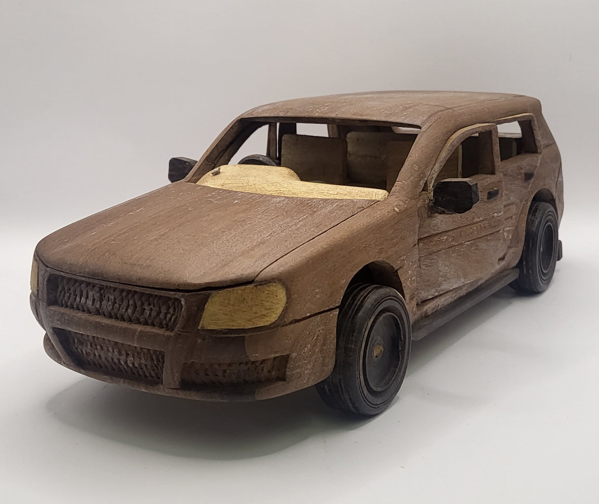 Unique Hand Carved Wooden Cars