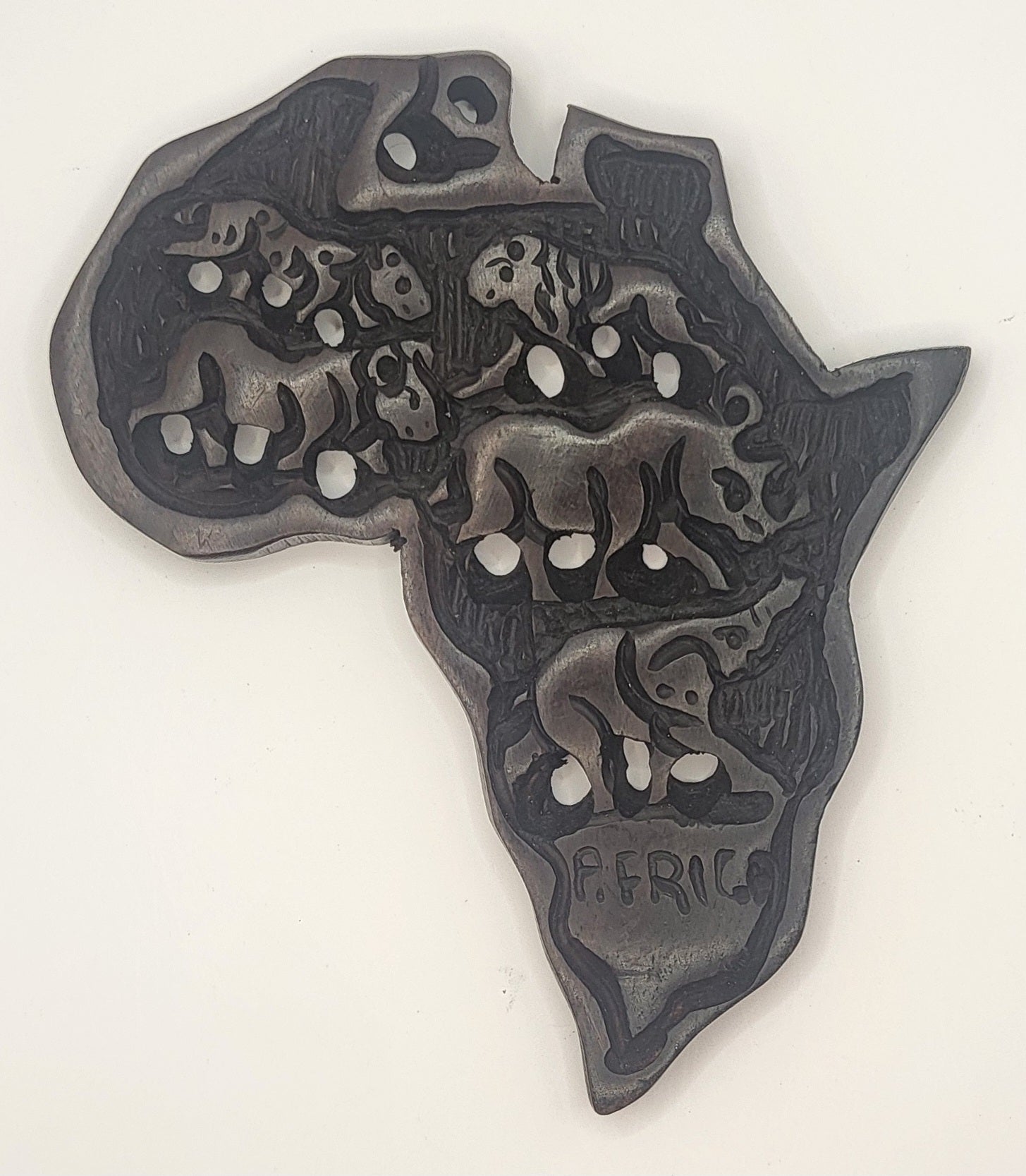 Africa Outline Wooden Frames