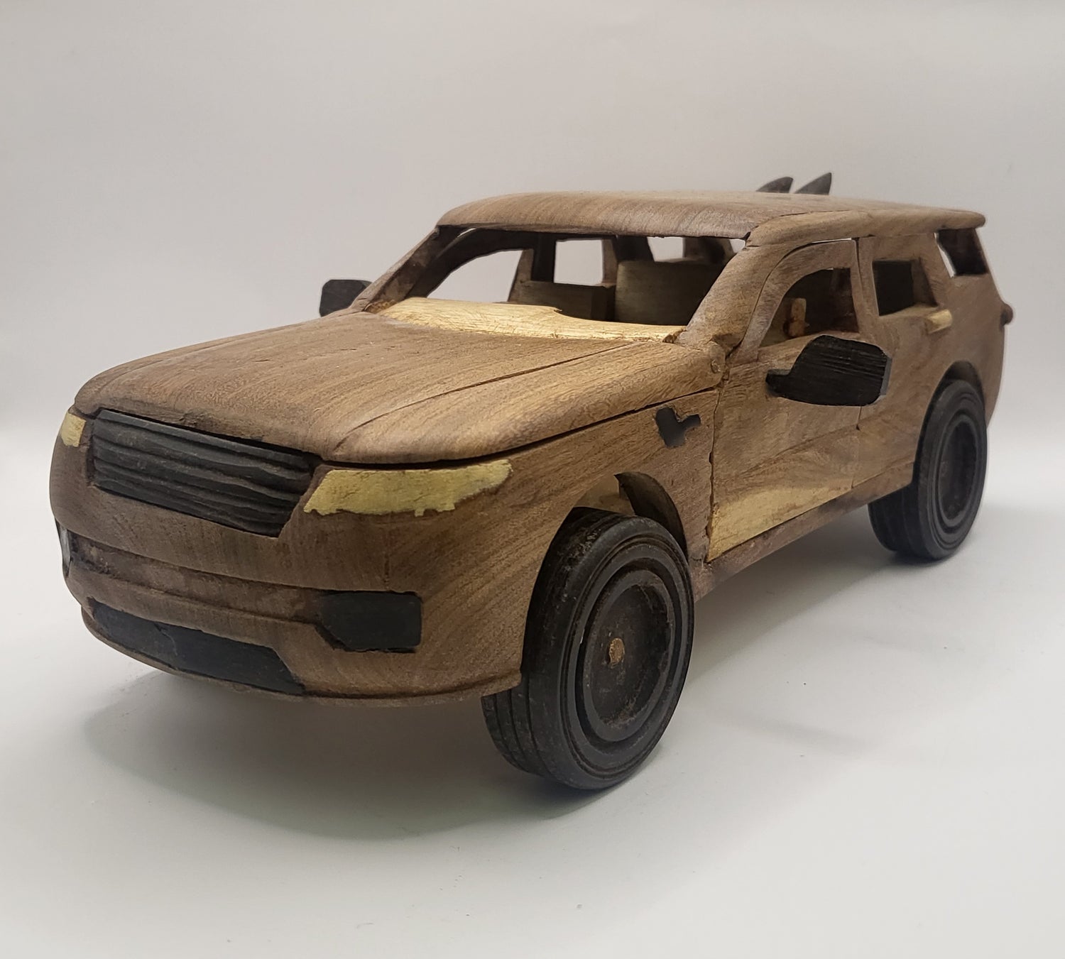Unique Hand Carved Wooden Cars