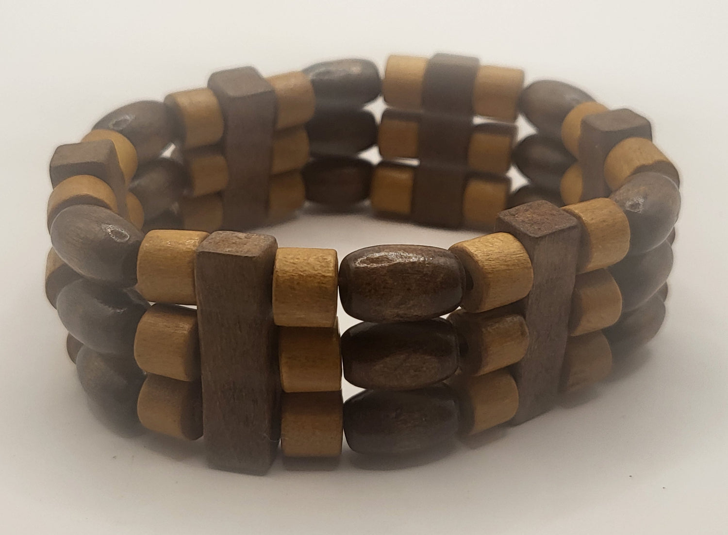 Three Strand Orange Mixed Bracelet
