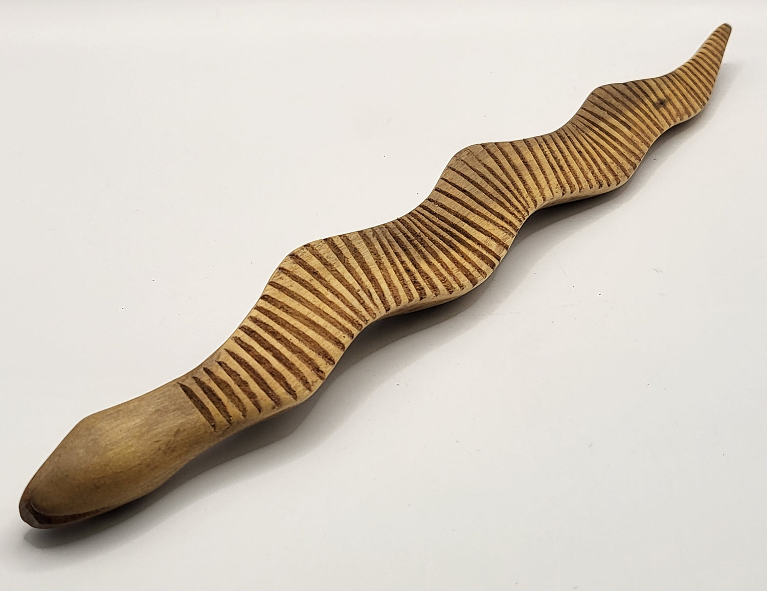 Wooden Hand Carved Snake