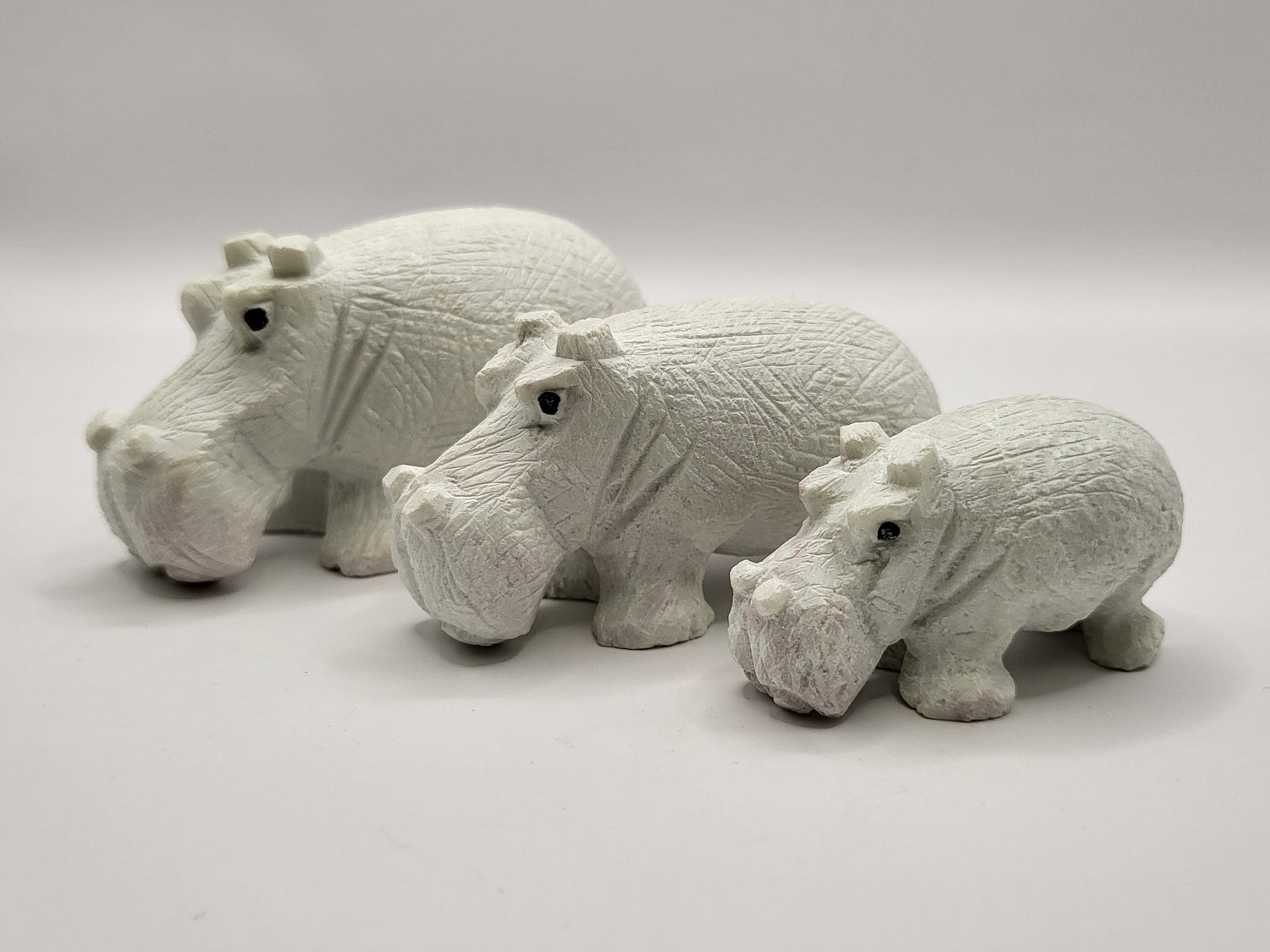 White Stone Hippos