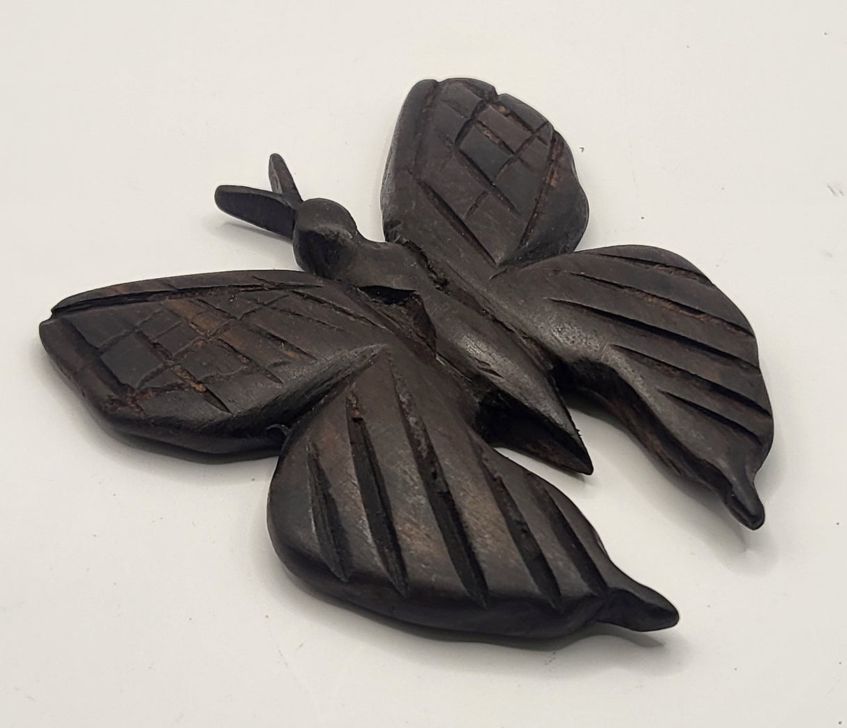 Ebony Hand Carved Butterflies