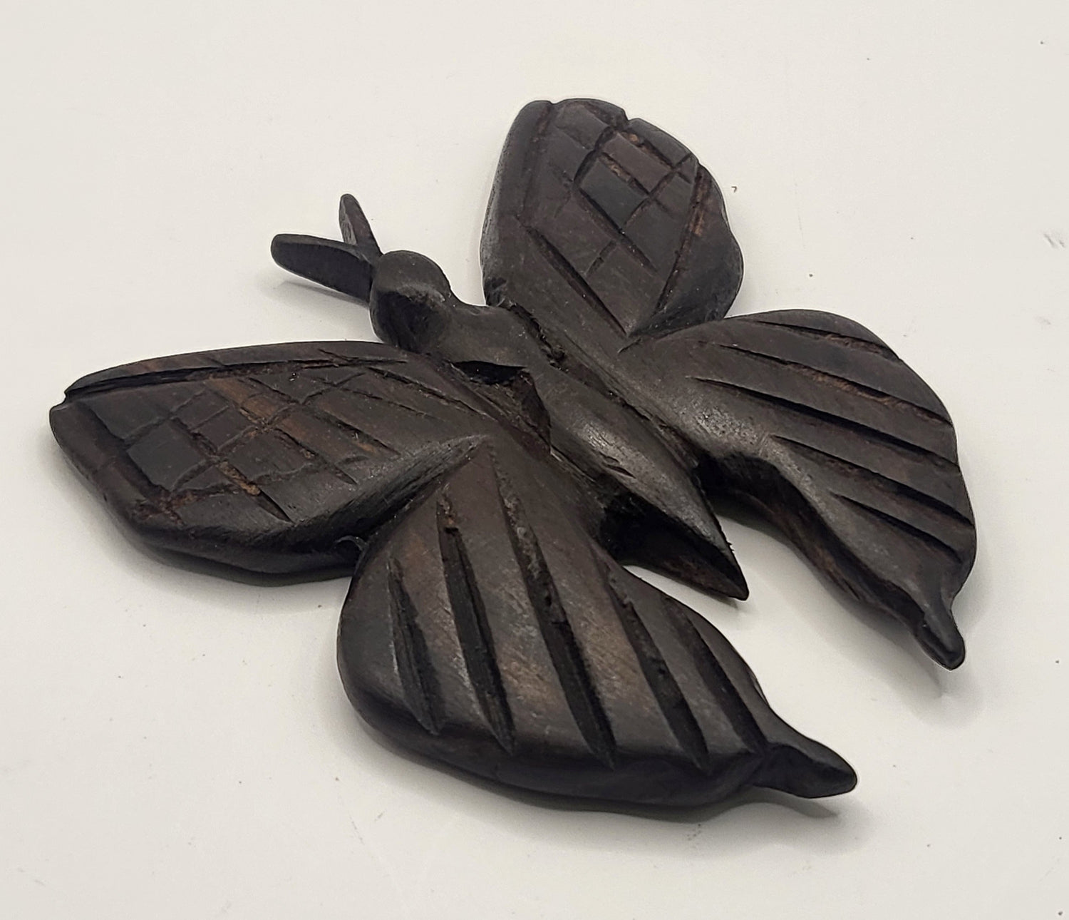 Ebony Hand Carved Butterflies