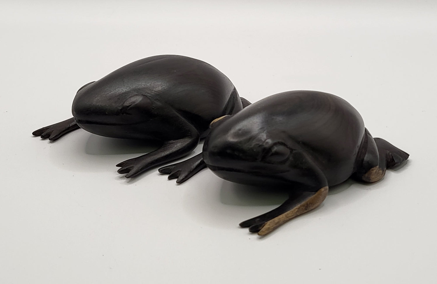 Ebony Wooden Frog Model