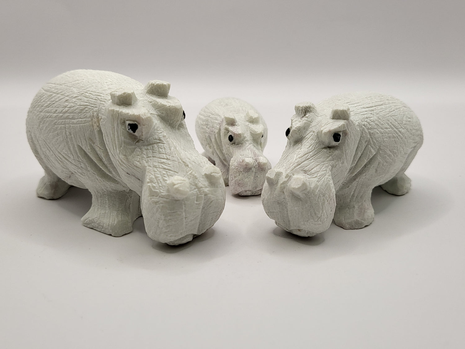 White Stone Hippos