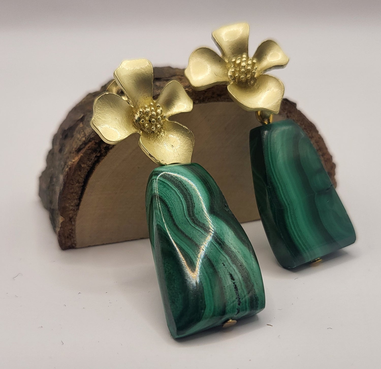 Malachite Earrings