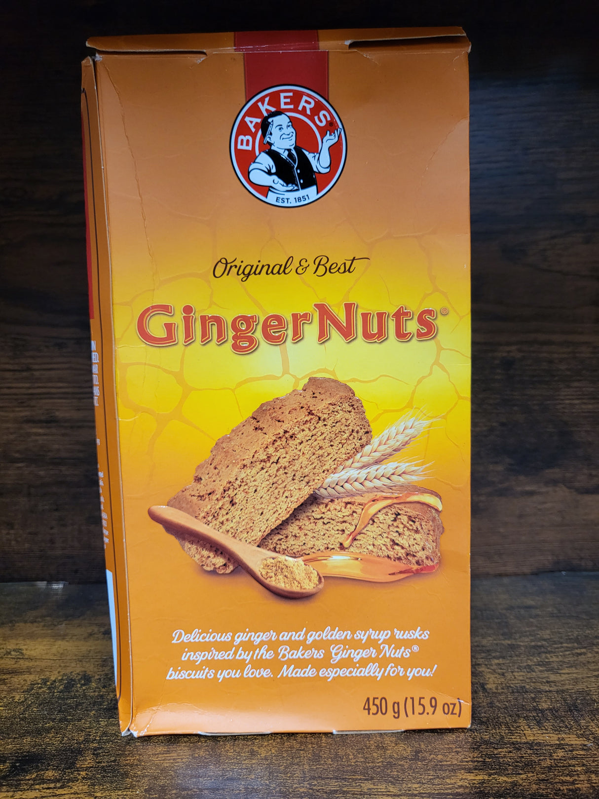 Bakers Ginger Nut South Africa 450g Box
