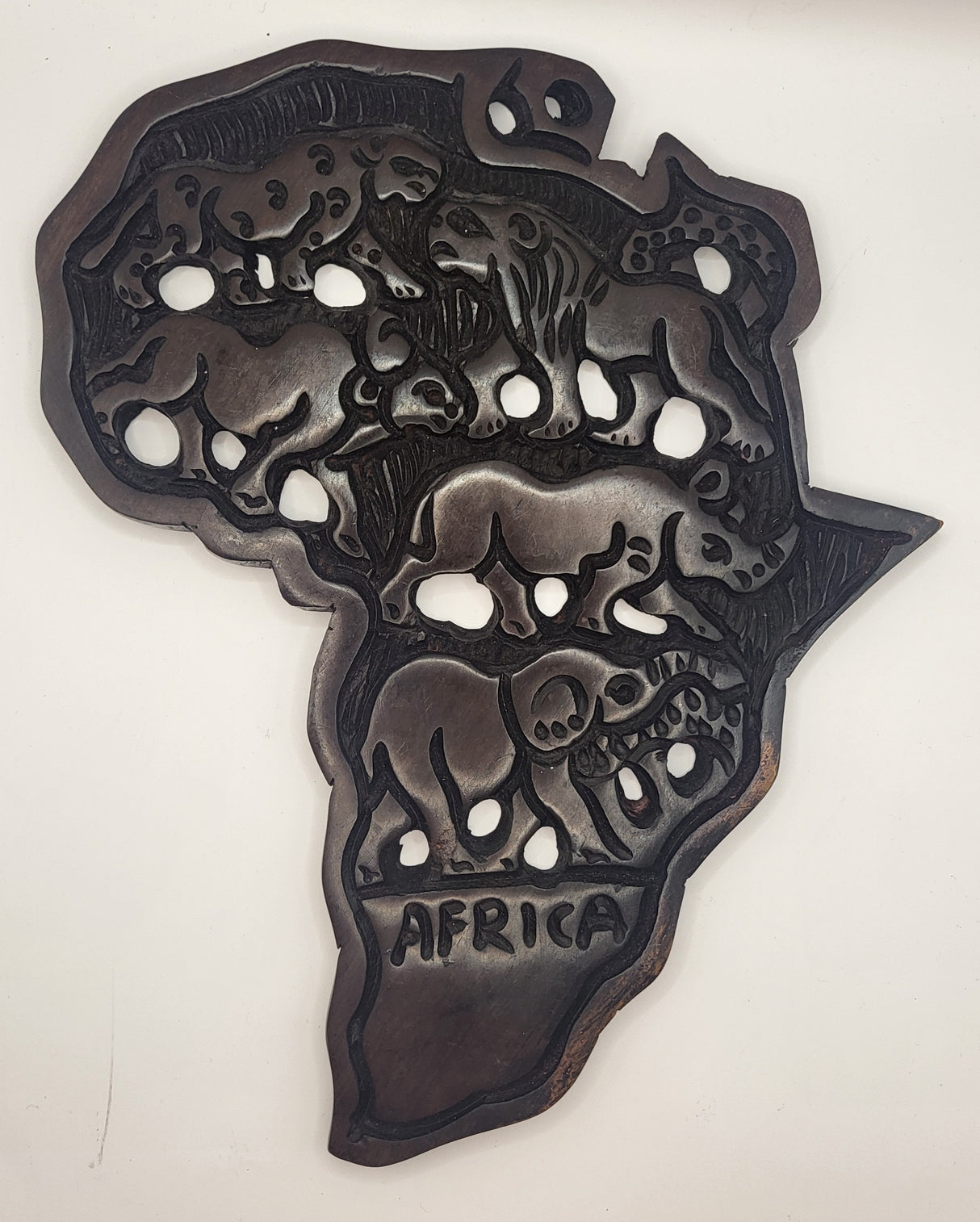 Africa Outline Wooden Frames