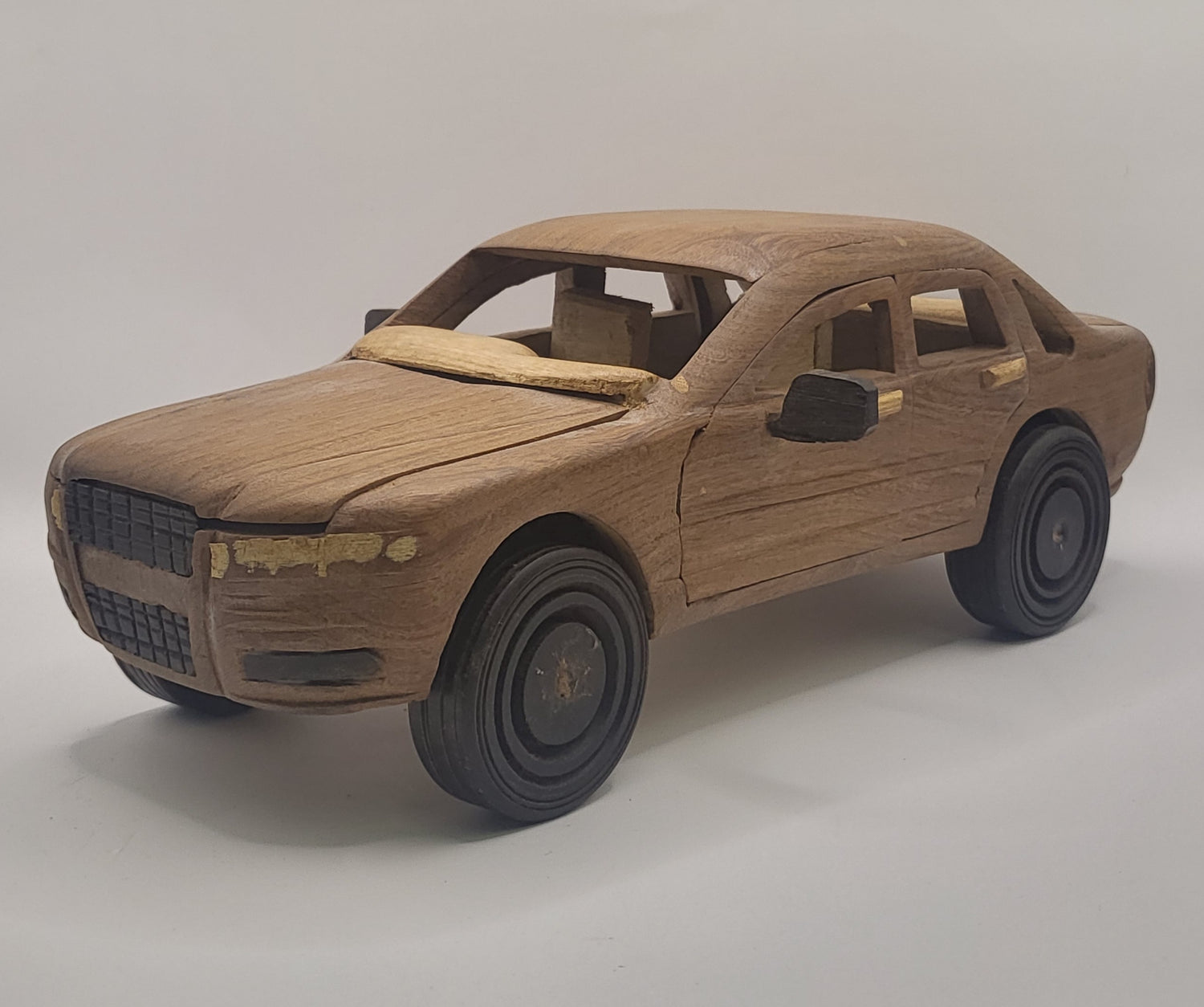 Unique Hand Carved Wooden Cars