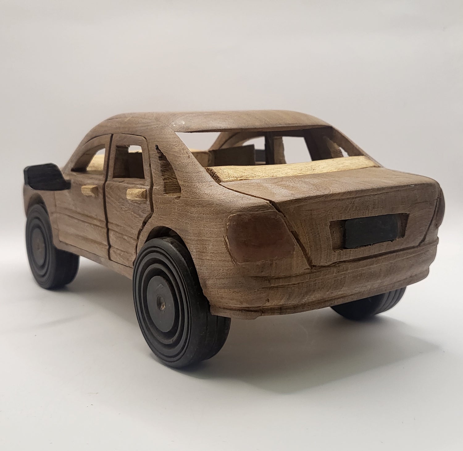 Unique Hand Carved Wooden Cars