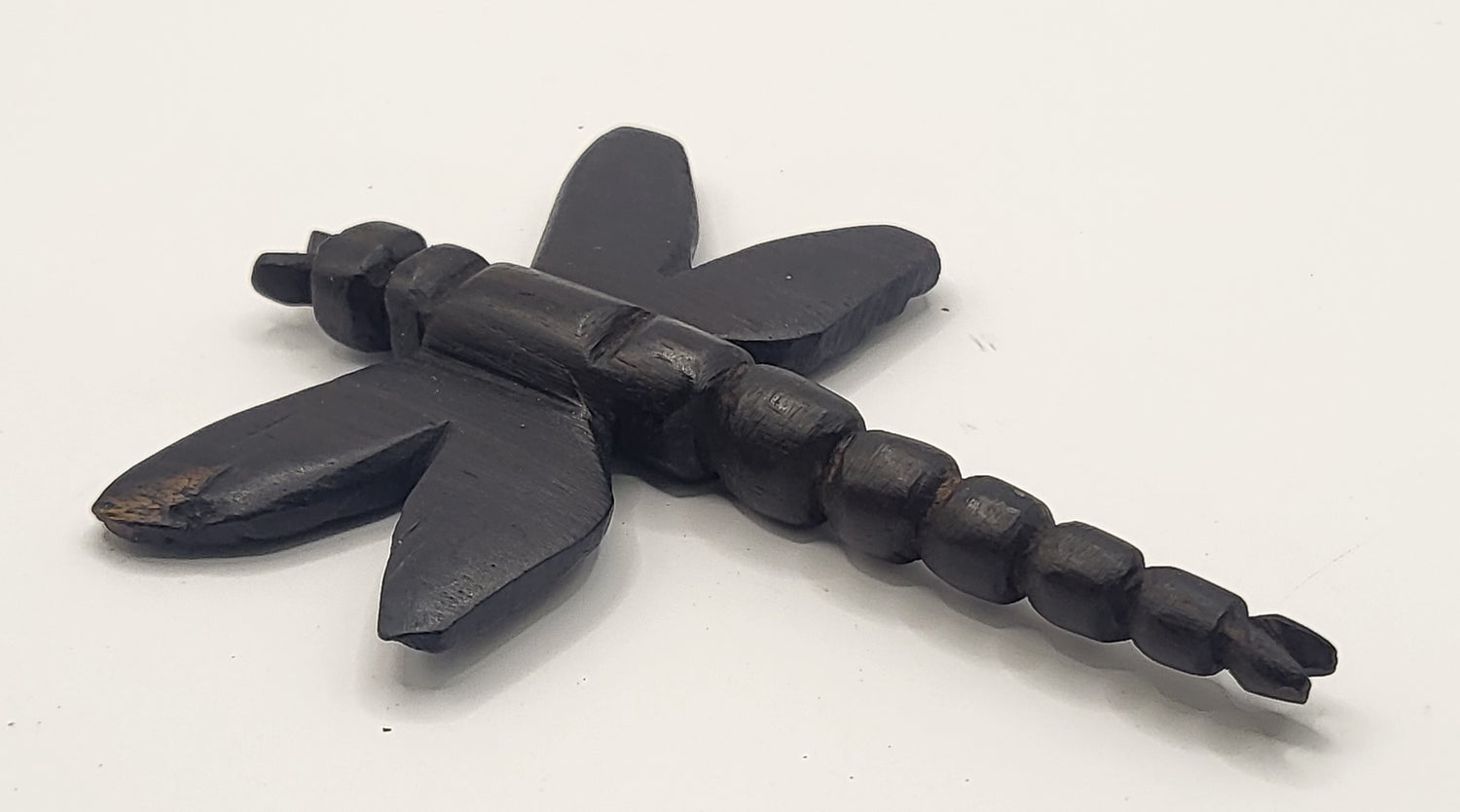 Ebony Hand Carved Dragonflies