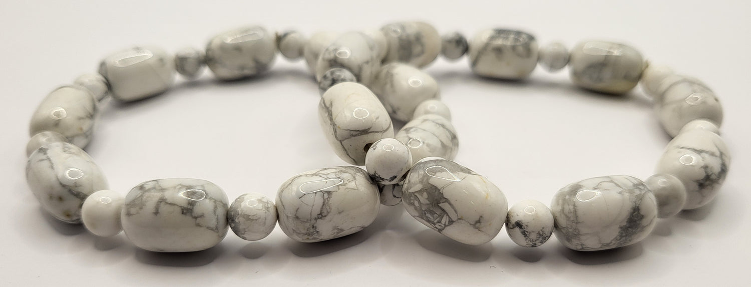 White Howlite Bracelets
