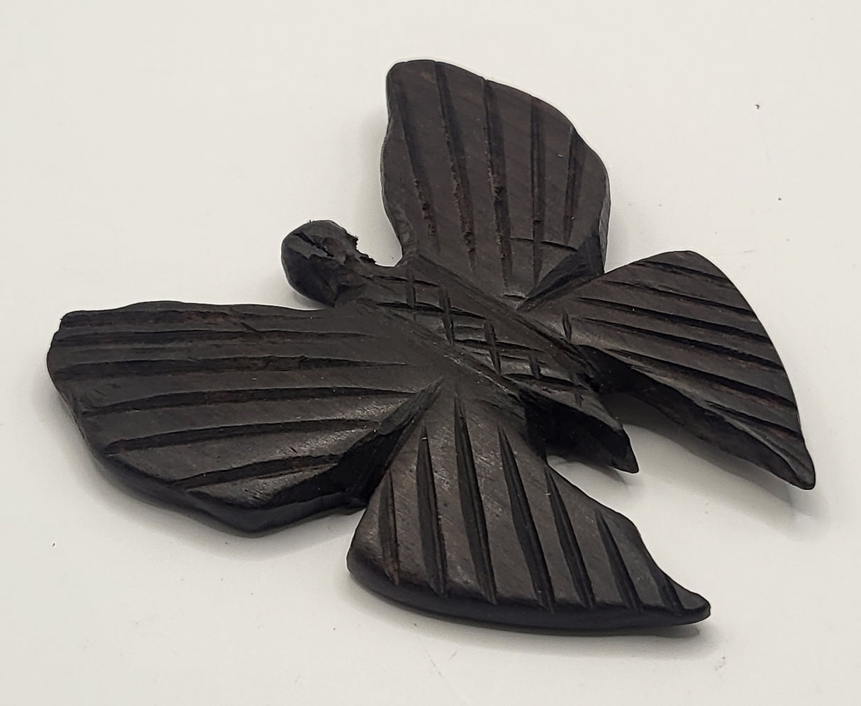 Ebony Hand Carved Butterflies